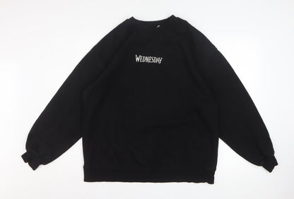 Womens UK Size 12 H&M Black Pullover Sweatshirt