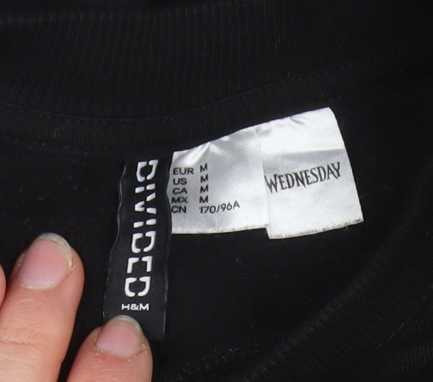 Womens UK Size 12 H&M Black Pullover Sweatshirt