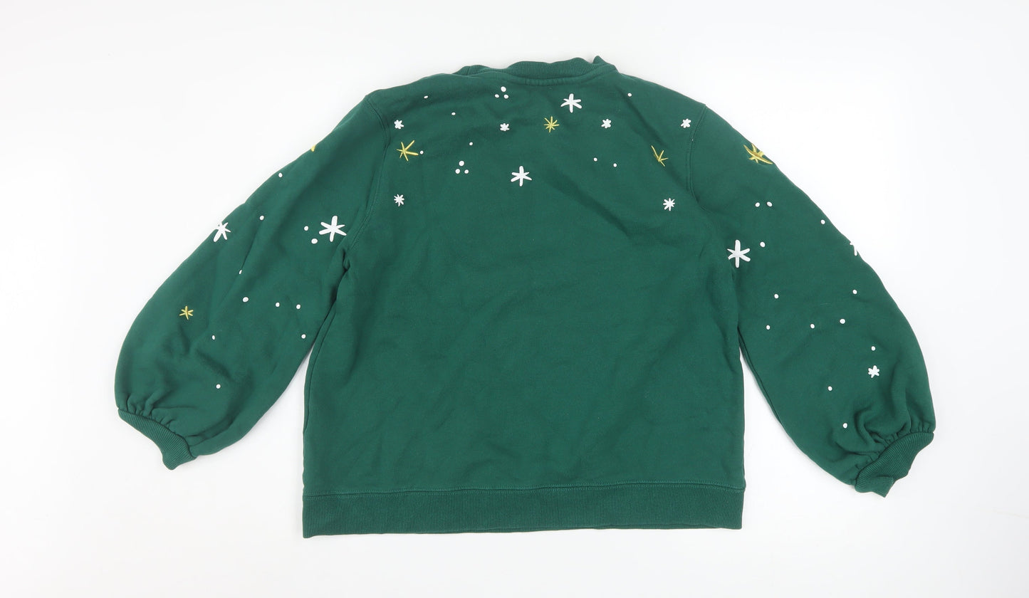 Womens UK Size L Disney Green Pullover Sweatshirt