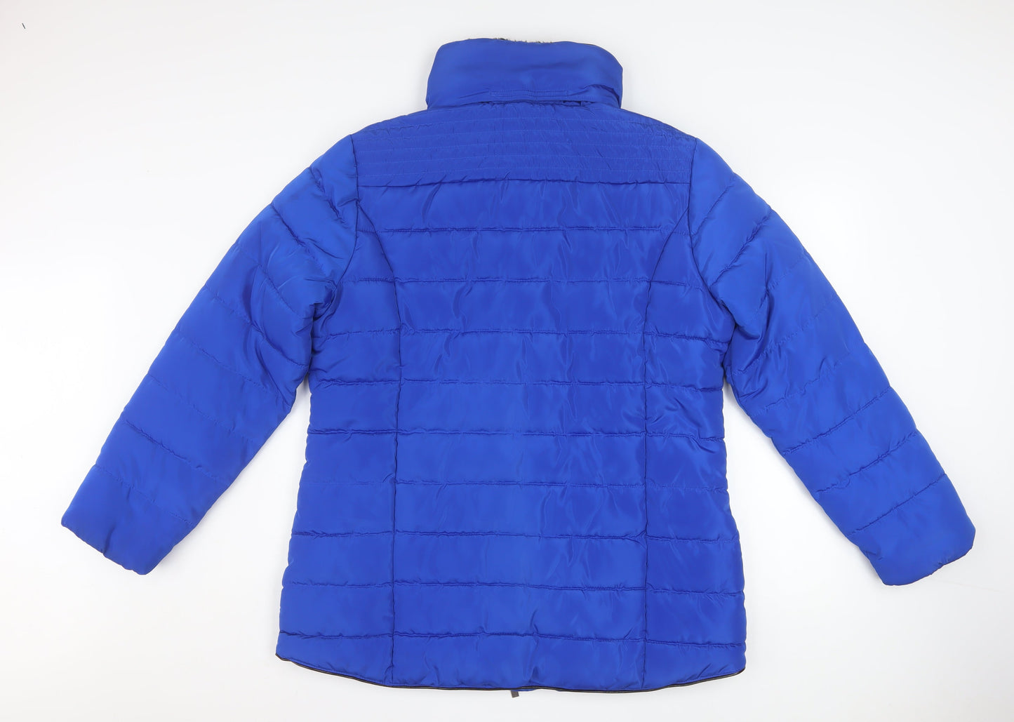 Womens UK Size 16 Roman Blue Puffer Jacket
