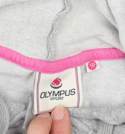 Womens UK Size 18 Olympus Sport Grey Full Zip Hoodie