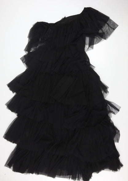 Womens UK Size 8 Warehouse Asymmetric Dress