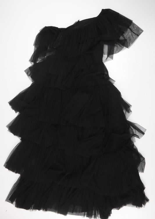 Womens UK Size 8 Warehouse Asymmetric Dress