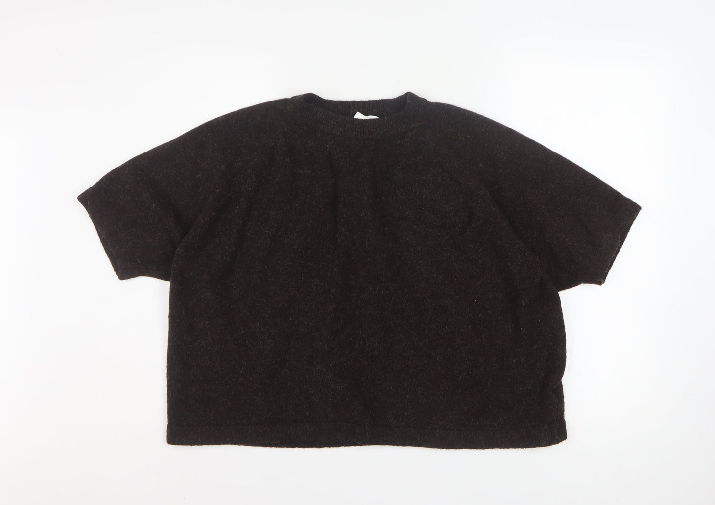 Womens UK Size XL The Set Black Basic T-Shirt