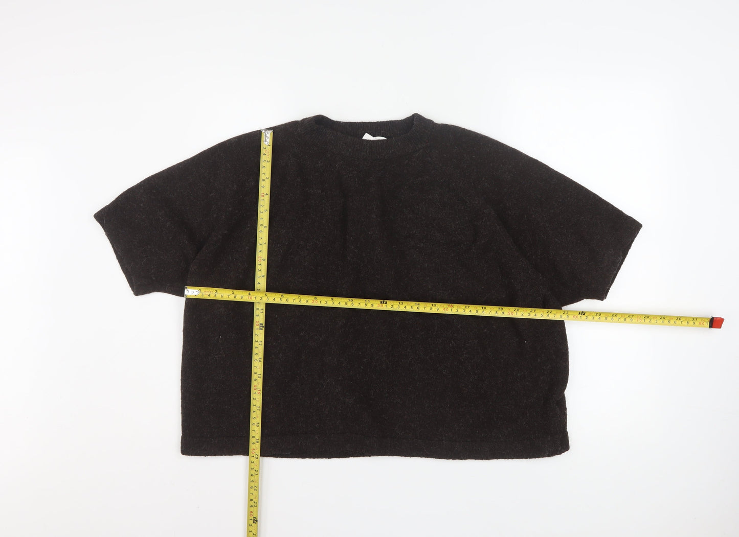 Womens UK Size XL The Set Black Basic T-Shirt