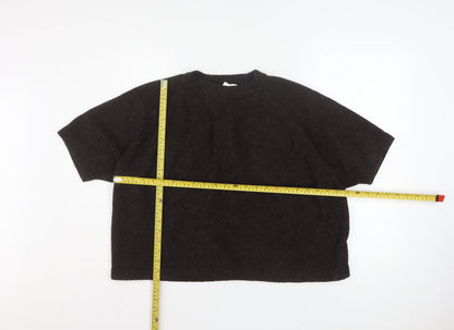 Womens UK Size XL The Set Black Basic T-Shirt