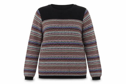 Marks and Spencer Womens Multicoloured Fair Isle Knit Jumper UK 16