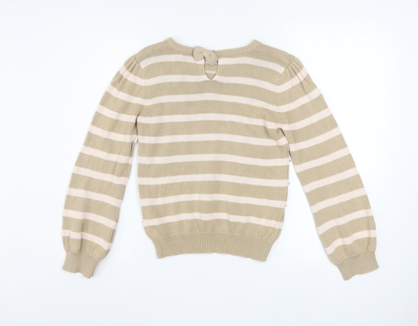 Girls UK Size 12-13 Years Marks and Spencer Beige Pullover Jumper
