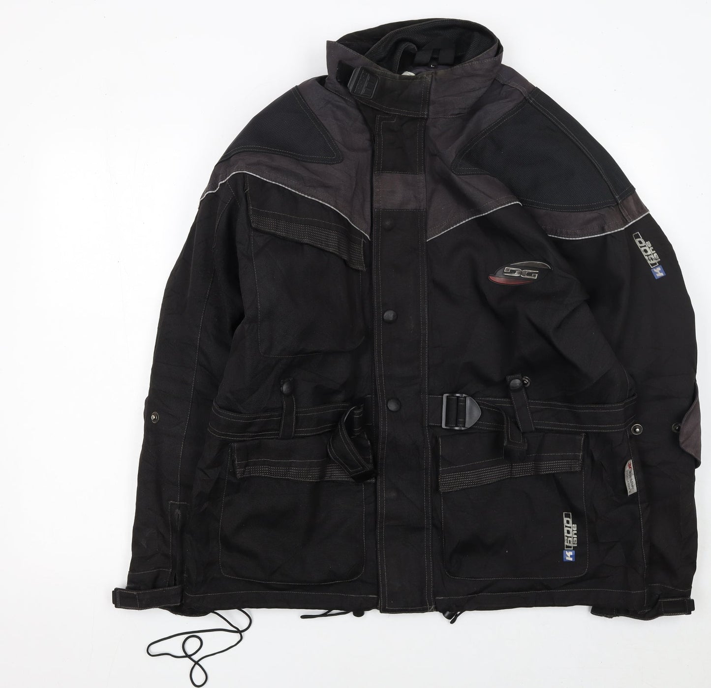 Mens UK Size L DG Black Motorcycle Jacket