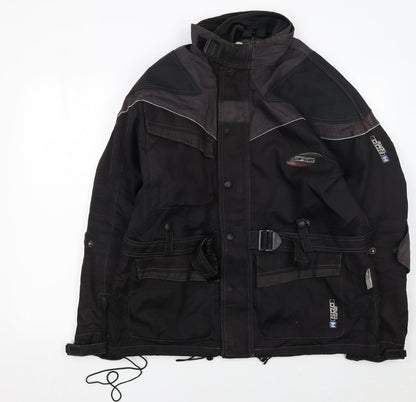 Mens UK Size L DG Black Motorcycle Jacket