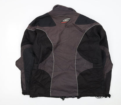 Mens UK Size L DG Black Motorcycle Jacket