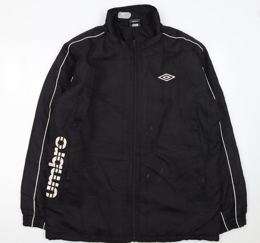 Mens UK Size L Umbro Black FootballGym & TrainingRunning & Jogging Jacket