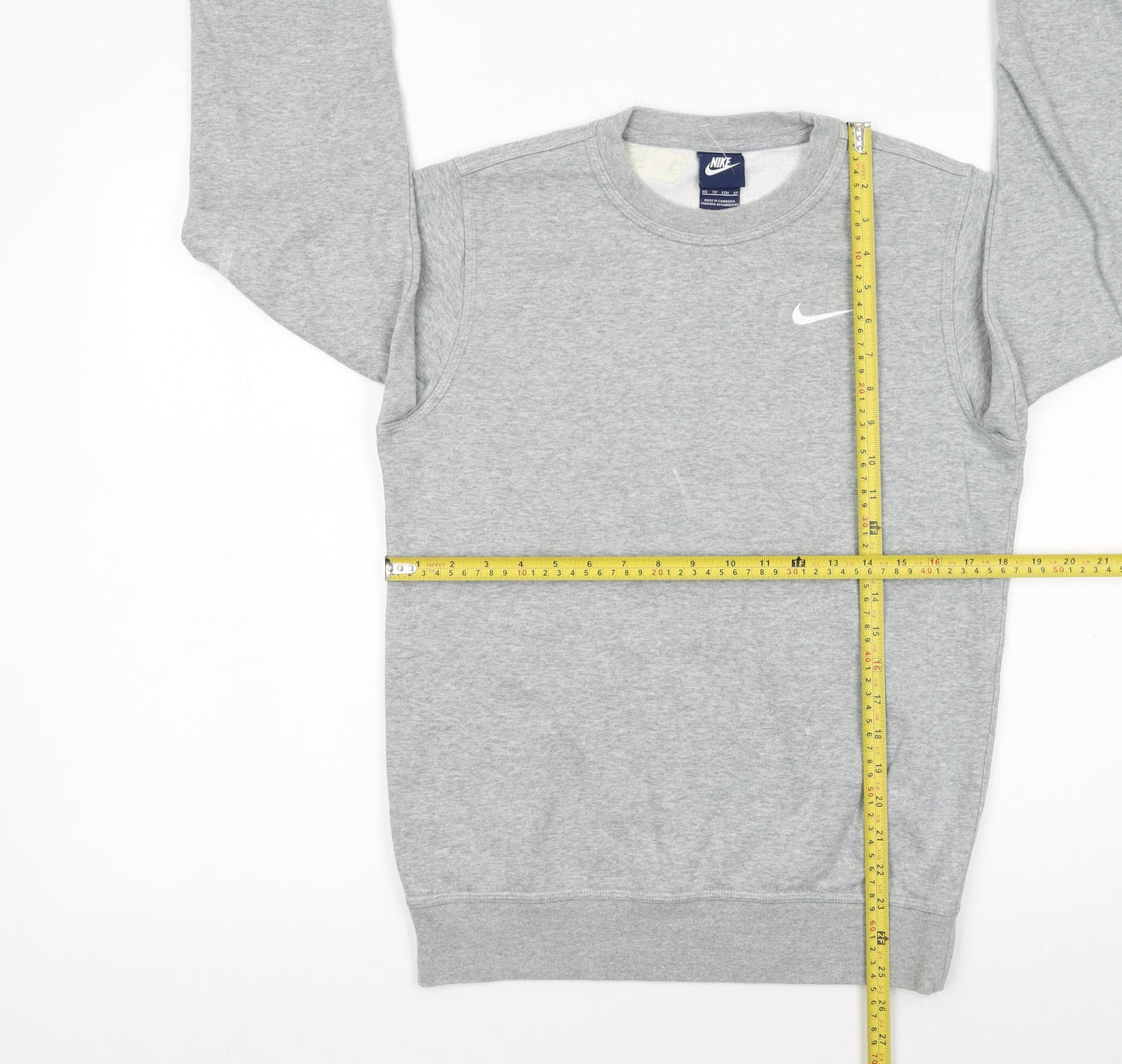 Mens UK Size XS Nike Grey Pullover Sweatshirt