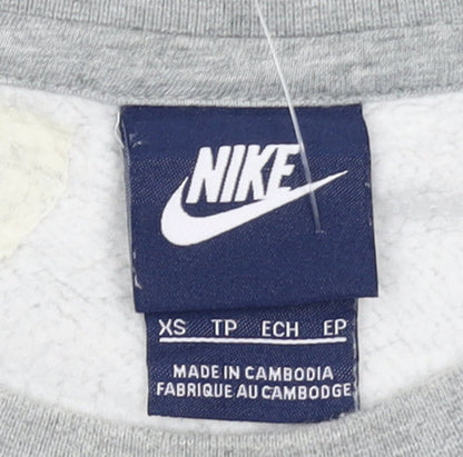 Mens UK Size XS Nike Grey Pullover Sweatshirt