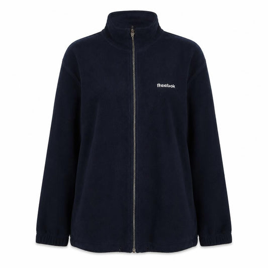 Reebok Essentials Women's Blue Fleece Zip Jacket Size 10
