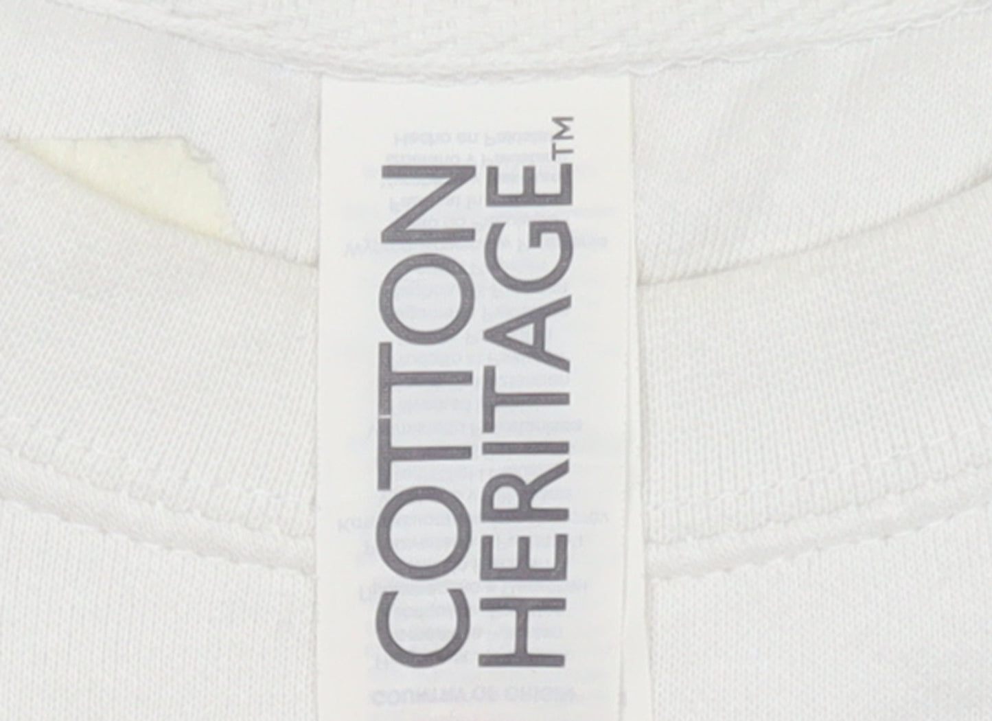 Womens UK Size L Cotton Heritage White Pullover Sweatshirt