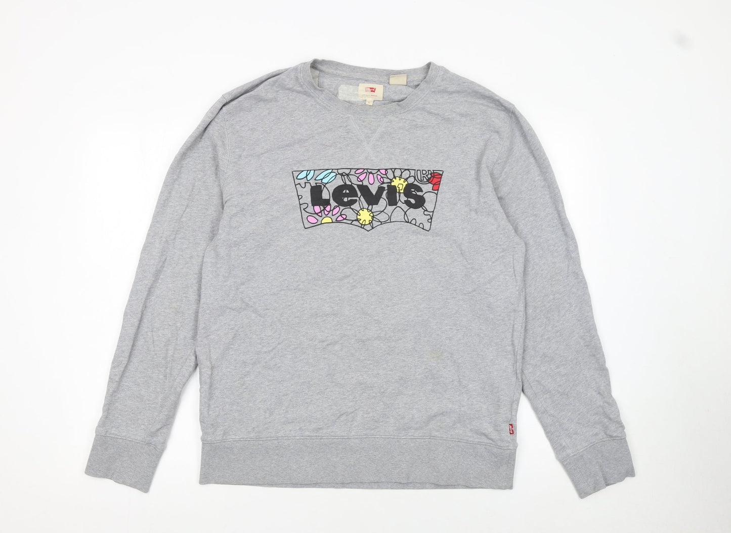 Womens UK Size L Levi's Grey Pullover Sweatshirt