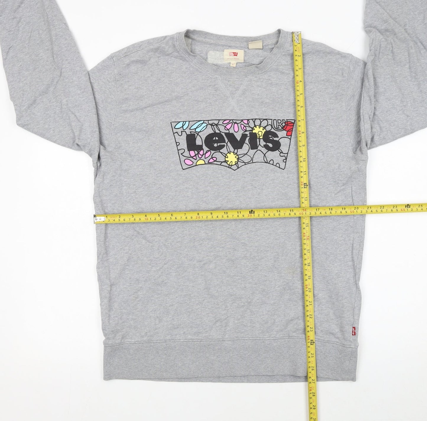 Womens UK Size L Levi's Grey Pullover Sweatshirt