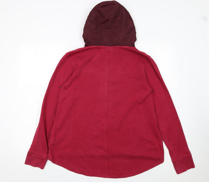 Womens UK Size M Nike Red Full Zip Hoodie