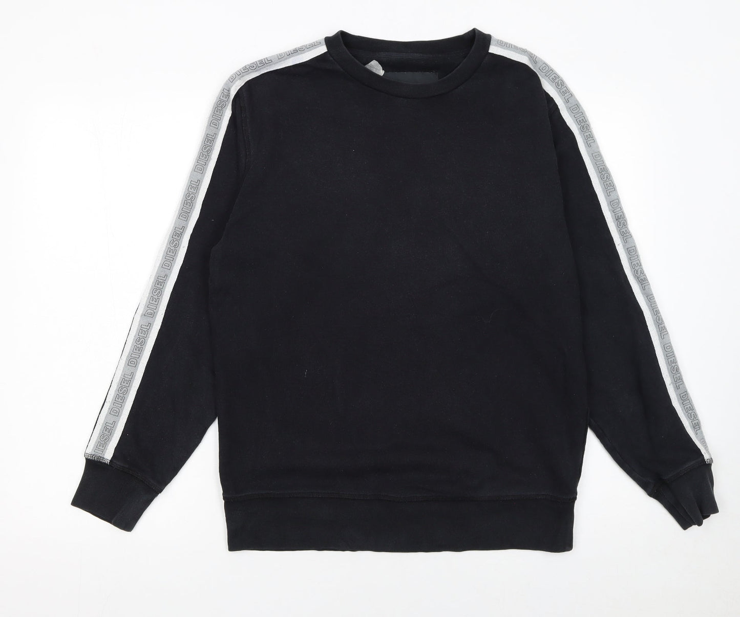 Womens UK Size M Diesel Black Pullover Sweatshirt