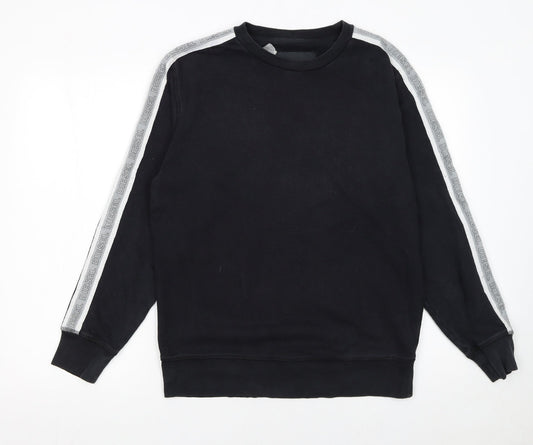 Womens UK Size M Diesel Black Pullover Sweatshirt