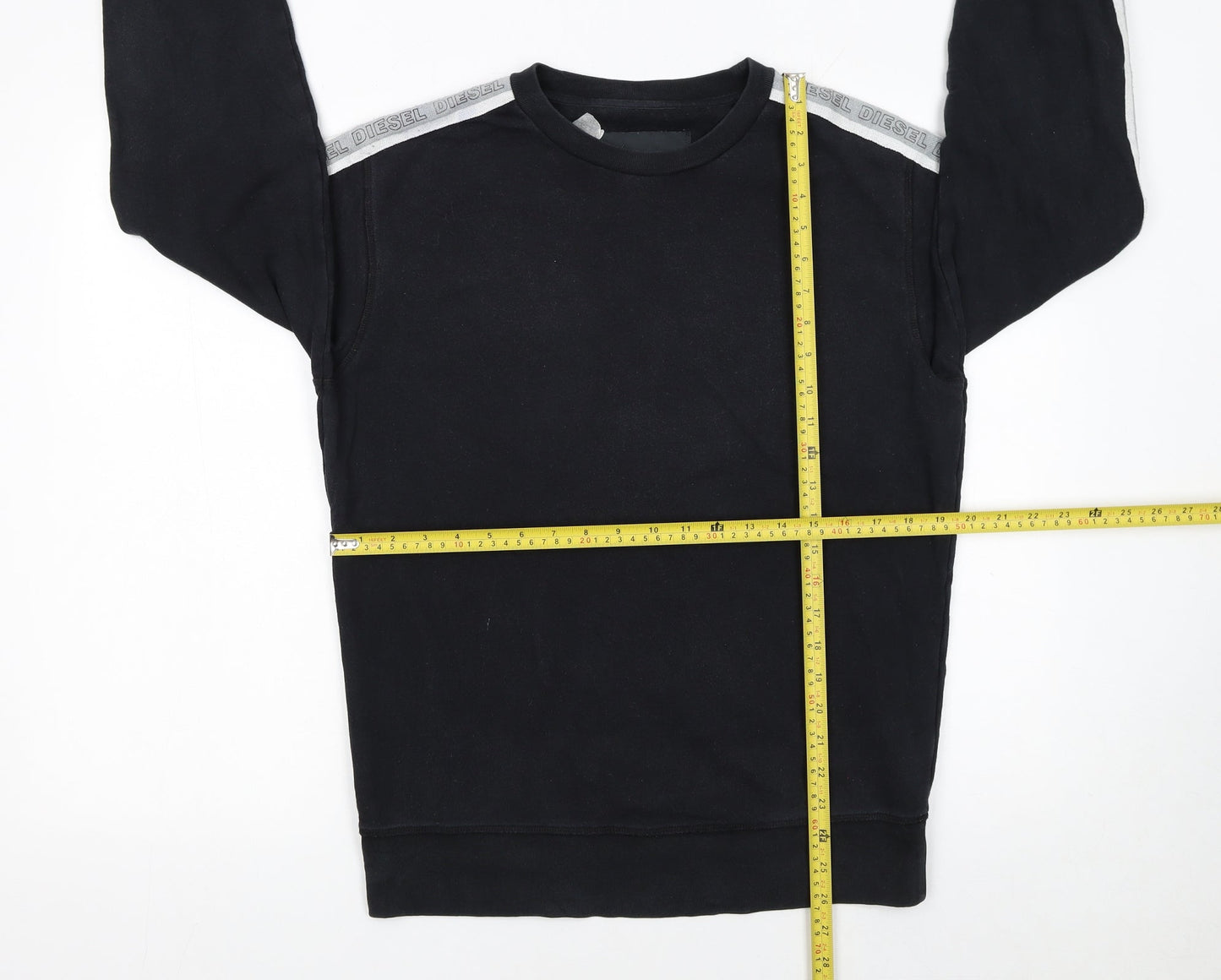 Womens UK Size M Diesel Black Pullover Sweatshirt