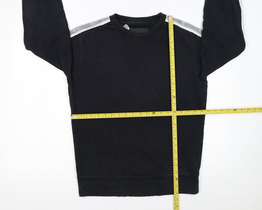Womens UK Size M Diesel Black Pullover Sweatshirt