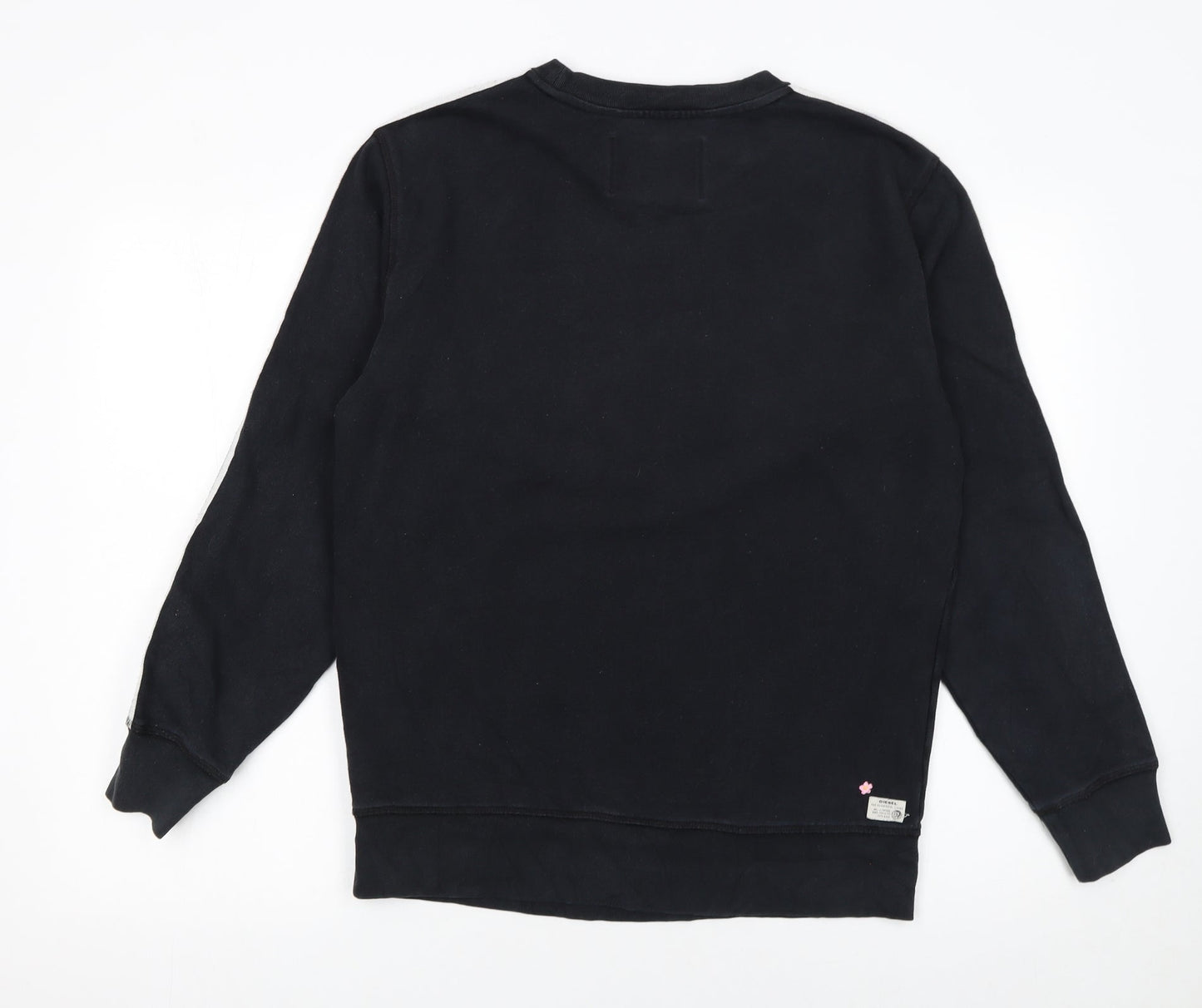 Womens UK Size M Diesel Black Pullover Sweatshirt