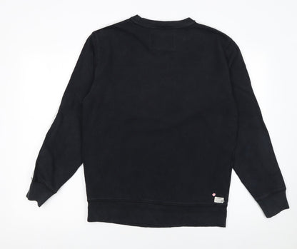 Womens UK Size M Diesel Black Pullover Sweatshirt
