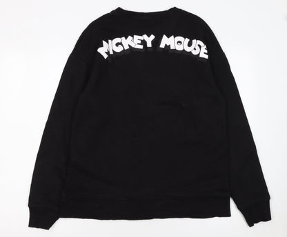 Mens UK Size M JACK & JONES Black Pullover Sweatshirt