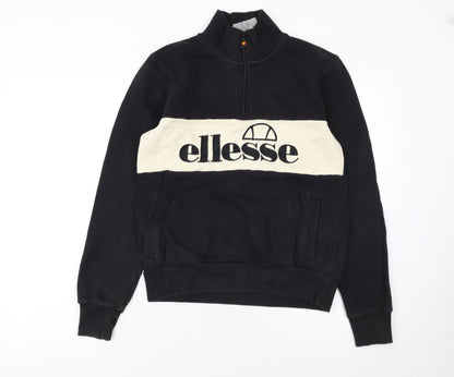 Womens UK Size 6 ellesse Black Pullover Sweatshirt