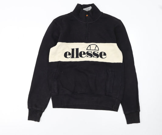 Womens UK Size 6 ellesse Black Pullover Sweatshirt