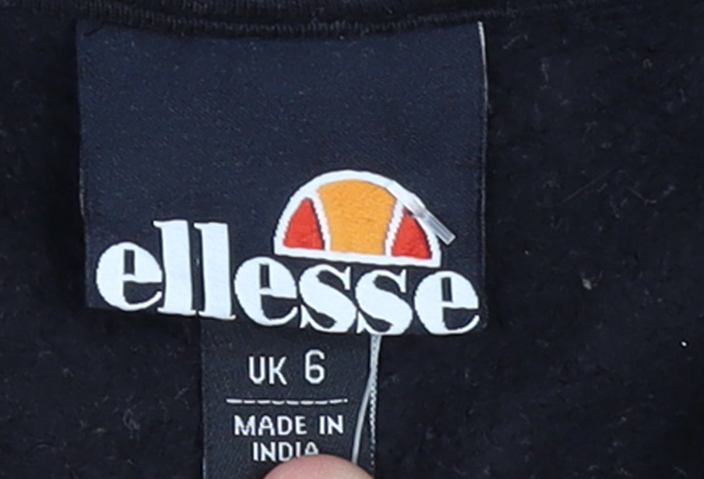 Womens UK Size 6 ellesse Black Pullover Sweatshirt