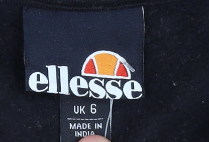 Womens UK Size 6 ellesse Black Pullover Sweatshirt