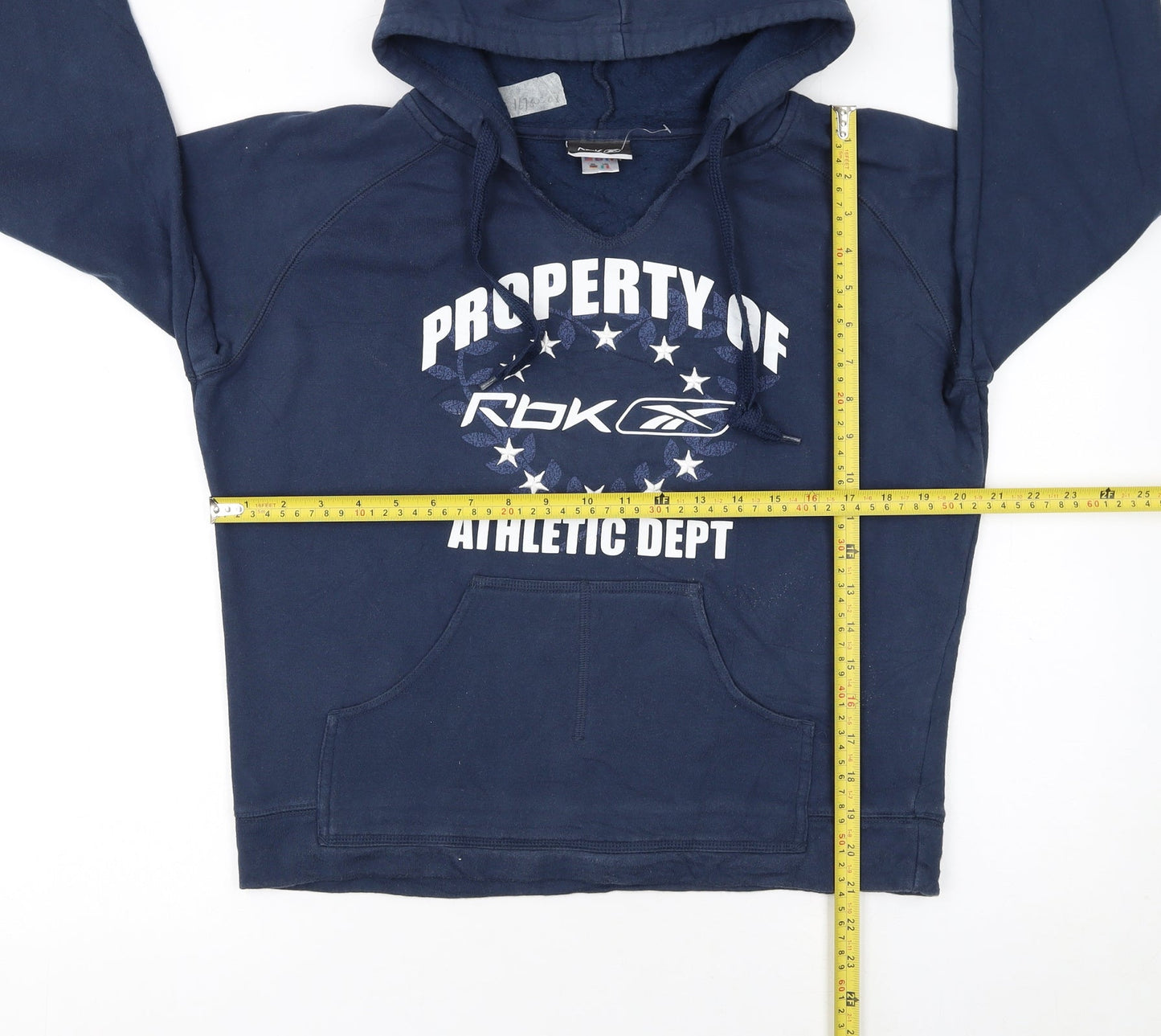 Womens UK Size 14 Reebok Blue Pullover Hoodie