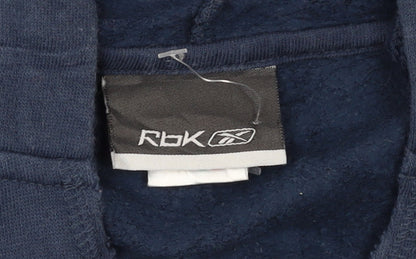 Womens UK Size 14 Reebok Blue Pullover Hoodie