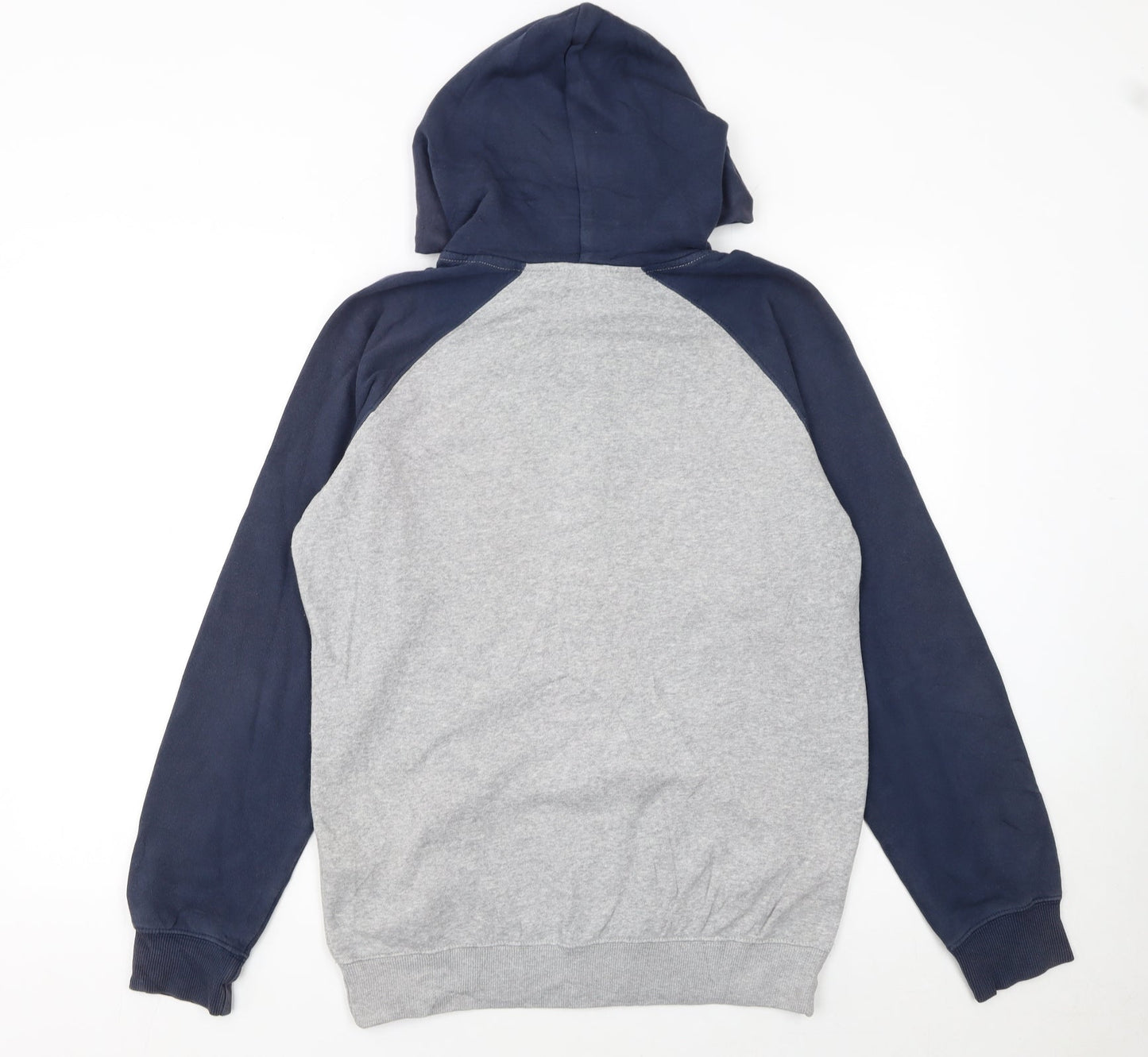 Mens UK Size S Quiksilver Grey Full Zip Hoodie