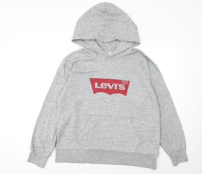 Mens UK Size M Levi's Grey Pullover Hoodie