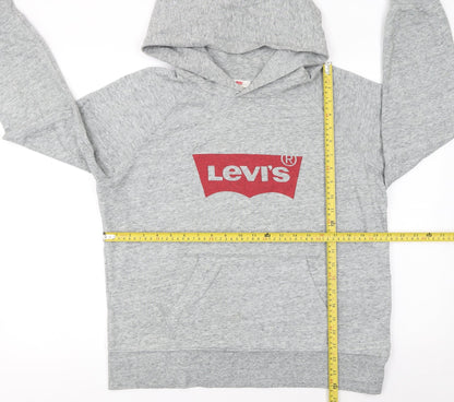Mens UK Size M Levi's Grey Pullover Hoodie