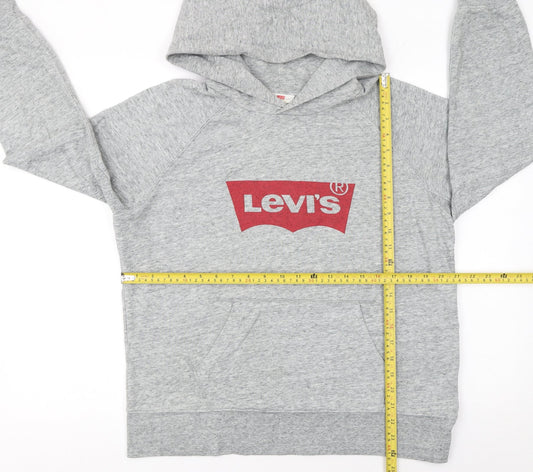 Mens UK Size M Levi's Grey Pullover Hoodie