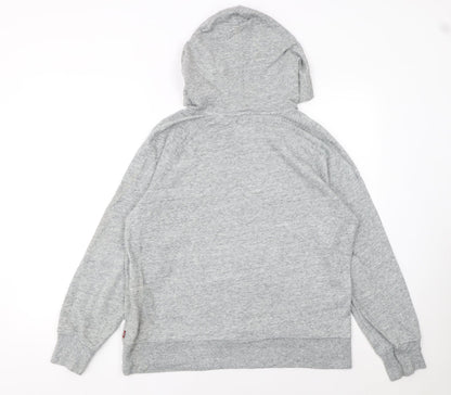Mens UK Size M Levi's Grey Pullover Hoodie