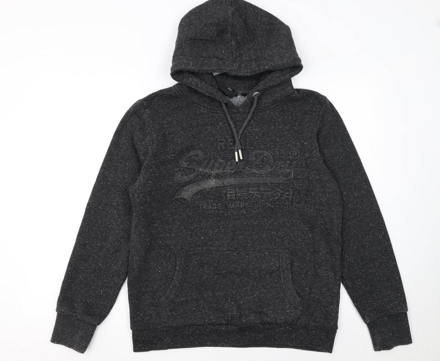 Womens UK Size 16 Superdry Black Pullover Hoodie