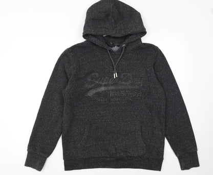 Womens UK Size 16 Superdry Black Pullover Hoodie