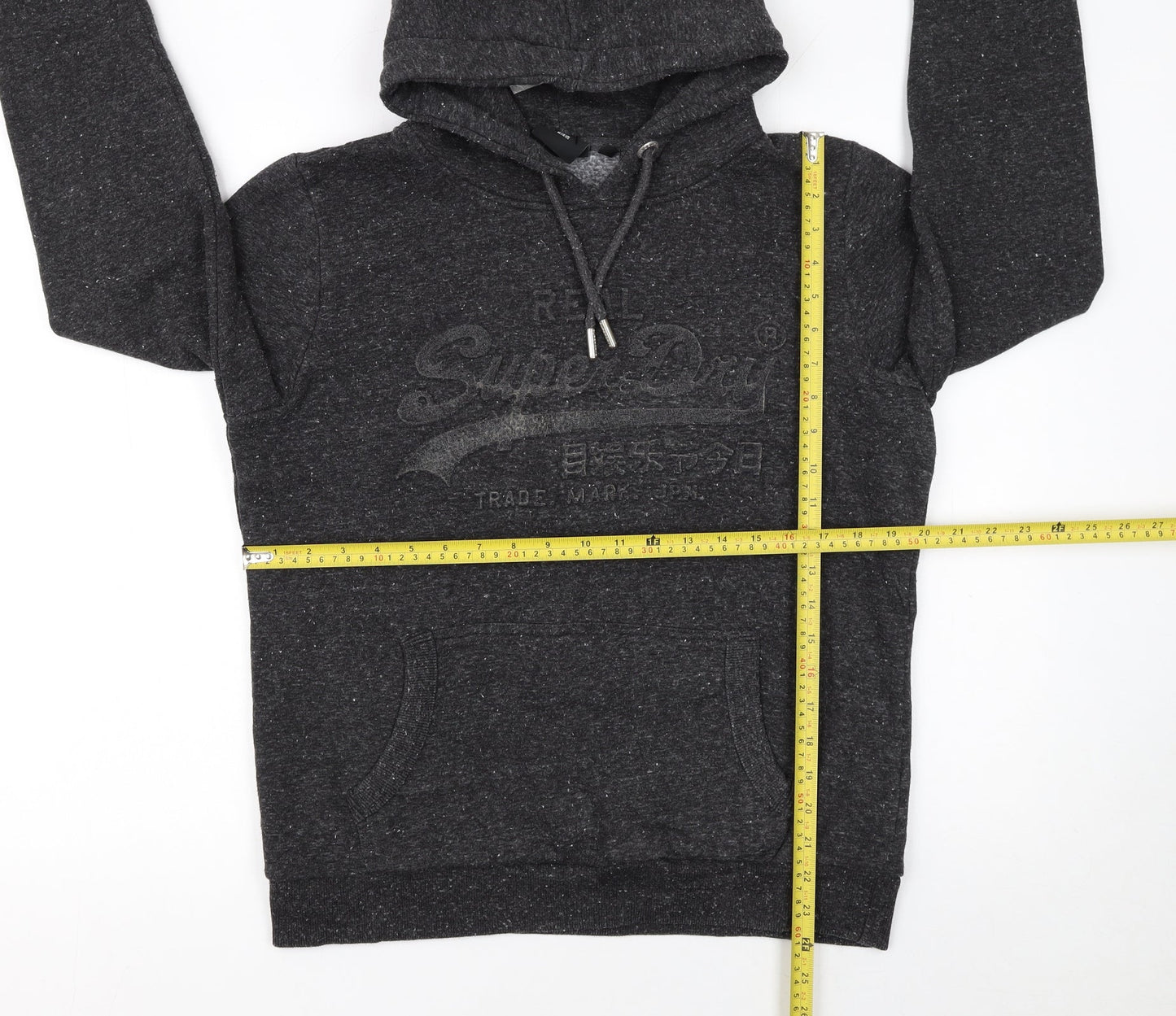 Womens UK Size 16 Superdry Black Pullover Hoodie