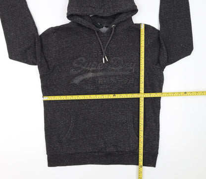 Womens UK Size 16 Superdry Black Pullover Hoodie