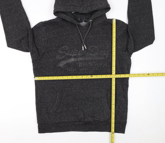 Womens UK Size 16 Superdry Black Pullover Hoodie