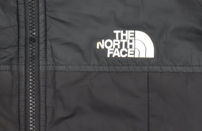 The North Face Boys Black Hooded Puffer Jacket Size L Polyester