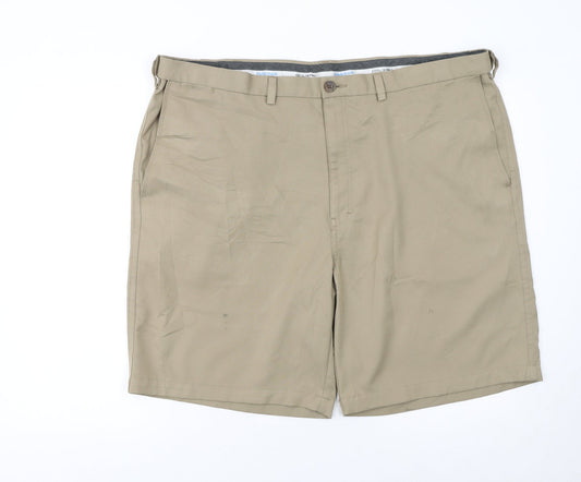Mens UK Size 44 Haggar Regular Fit Chino Shorts