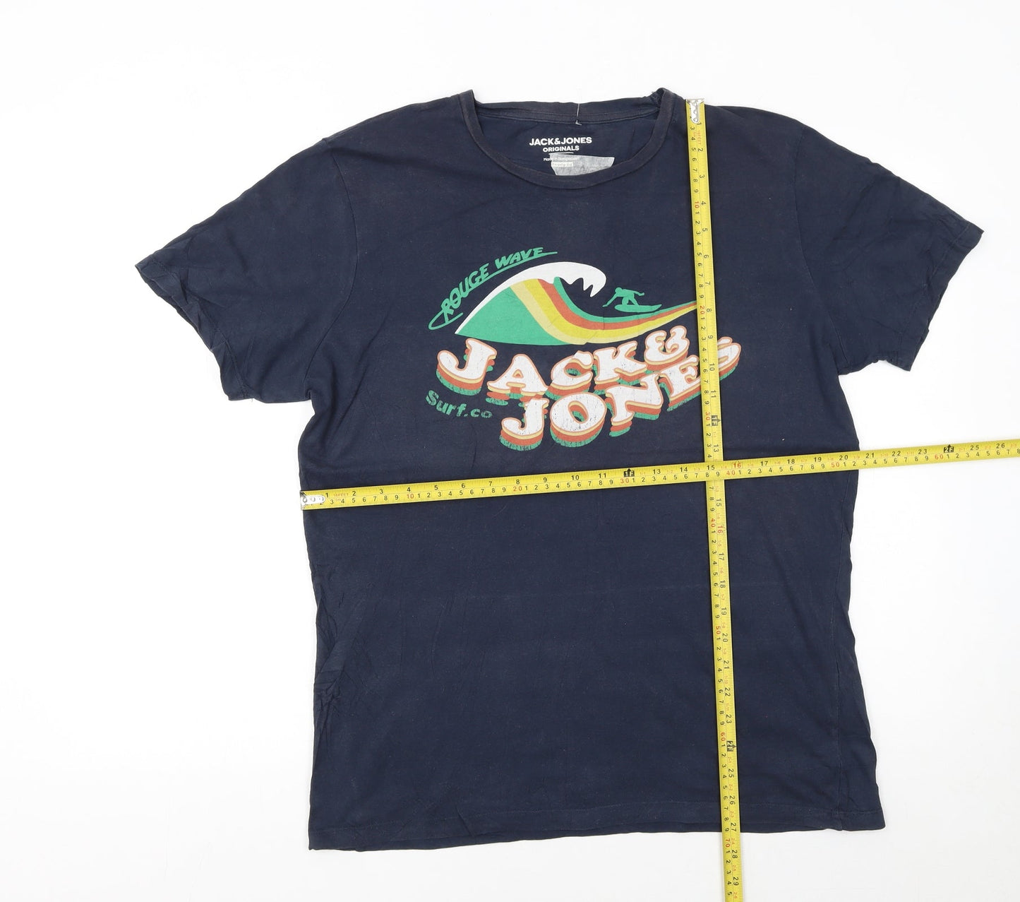 Mens UK Size L JACK & JONES Blue  T-Shirt