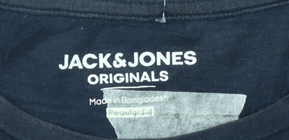Mens UK Size L JACK & JONES Blue  T-Shirt